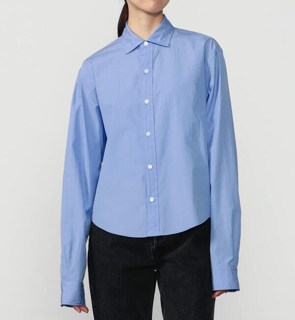  「THE SHINZONE | SHORT PECK SHIRT WOMEN」|シャツ・ブラウス|BLUE