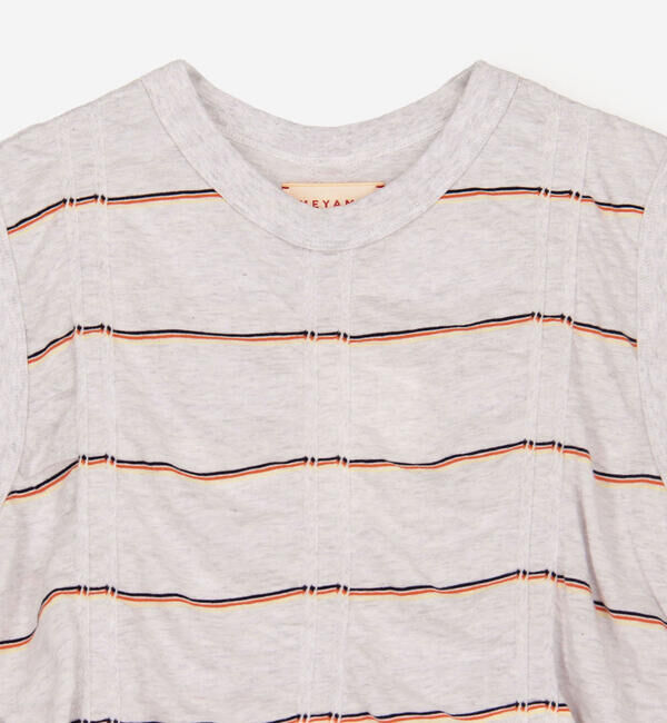 「MEYAME | コットン ボーダー スリーブレスプルオーバー WOMEN」|Tシャツ・カットソー|