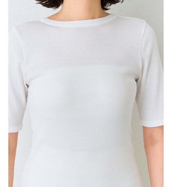 「半袖バックシャンカットソー」|Tシャツ・カットソー|