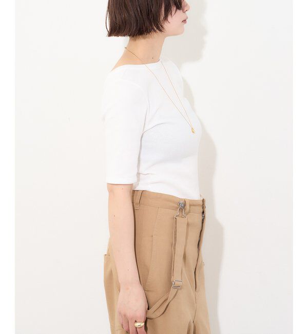  「半袖バックシャンカットソー」|Tシャツ・カットソー|