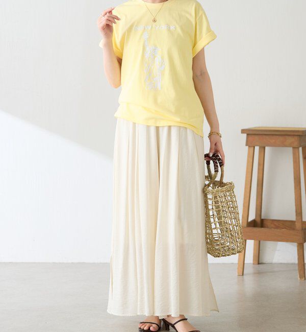  「【AMOU/アムー】ニューヨークロゴTシャツ」|Tシャツ・カットソー|