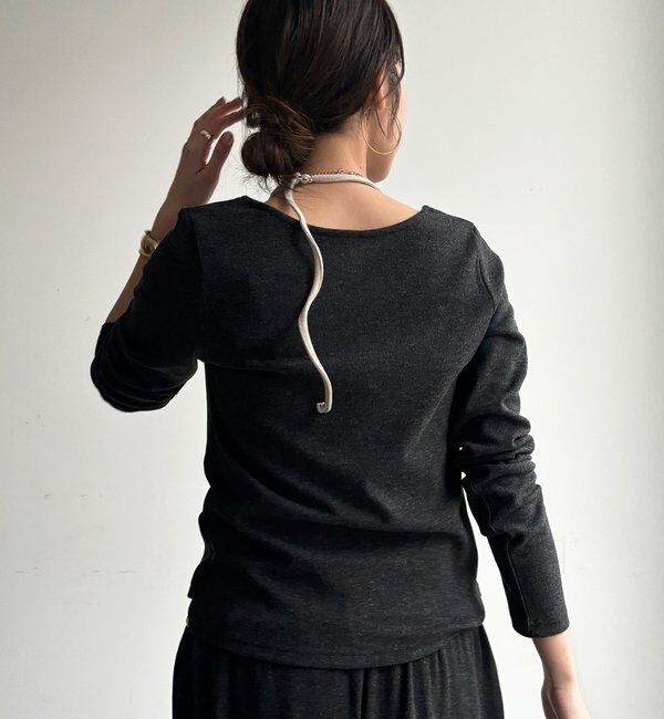  「【WEB限定/セット着用可能】カシミアタッチスムースレイヤード風カーディガン」|Tシャツ・カットソー|