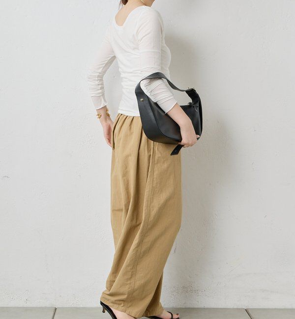  「【La nature linge】キュプラハイツイストヘンリーロンTee」|Tシャツ・カットソー|