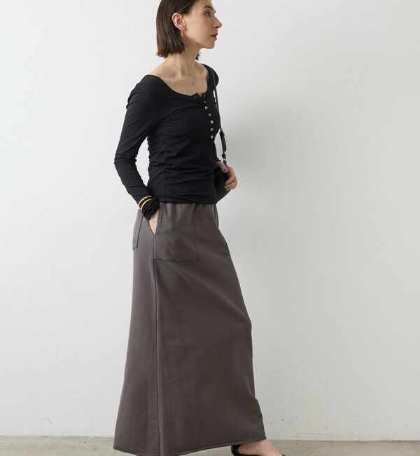  「【La nature linge】キュプラハイツイストヘンリーロンTee」|Tシャツ・カットソー|