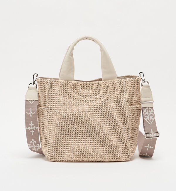  「【Souffle TOTE】ナイロンラフィア2WAYトートバッグ」|トートバッグ|