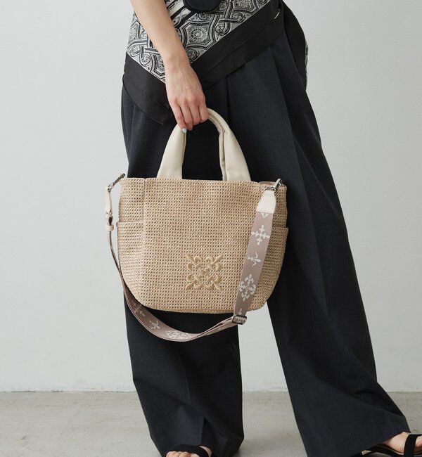  「【Souffle TOTE】ナイロンラフィア2WAYトートバッグ」|トートバッグ|
