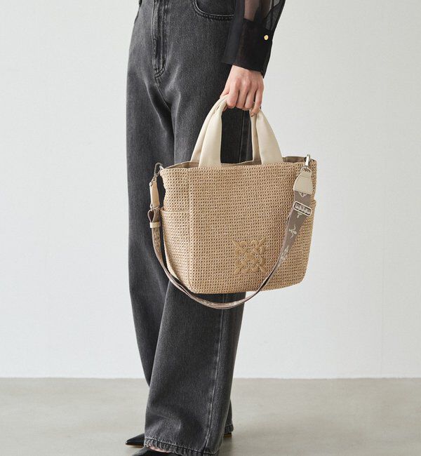  「【Souffle TOTE】ナイロンラフィア2WAYトートバッグ」|トートバッグ|