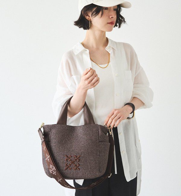  「【Souffle TOTE】ナイロンラフィア2WAYトートバッグ」|トートバッグ|