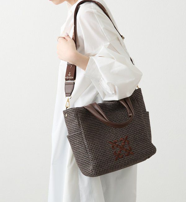  「【Souffle TOTE】ナイロンラフィア2WAYトートバッグ」|トートバッグ|