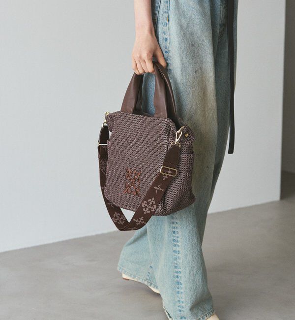  「【Souffle TOTE】ナイロンラフィア2WAYトートバッグ」|トートバッグ|