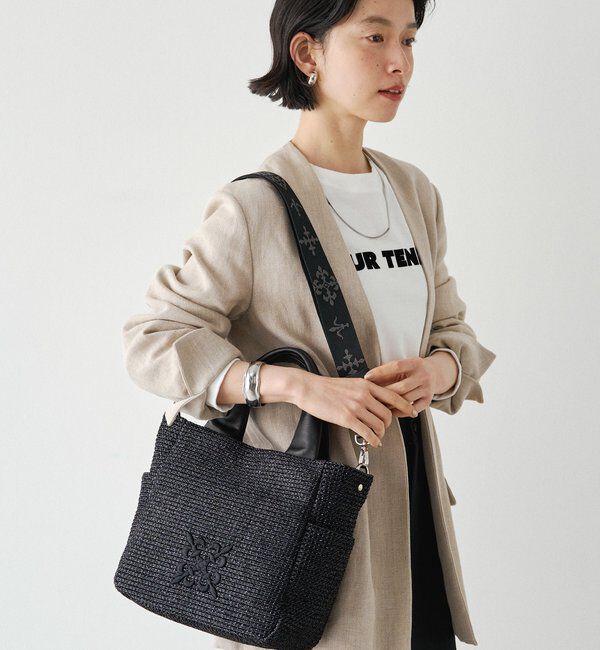  「【Souffle TOTE】ナイロンラフィア2WAYトートバッグ」|トートバッグ|