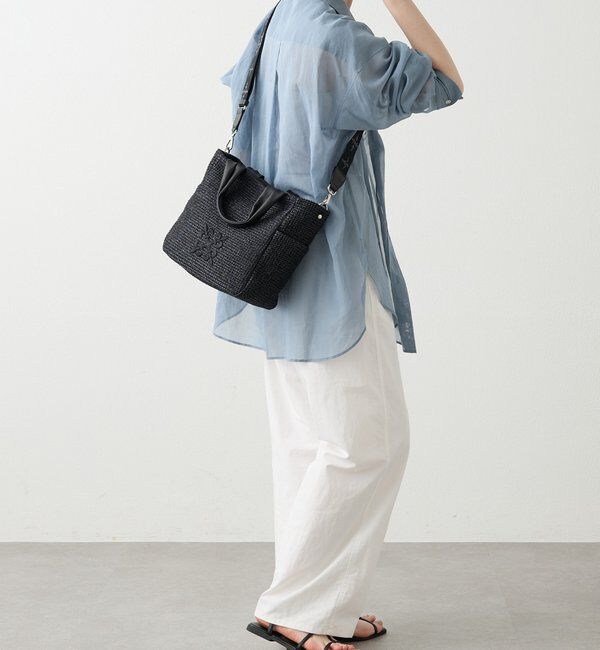  「【Souffle TOTE】ナイロンラフィア2WAYトートバッグ」|トートバッグ|