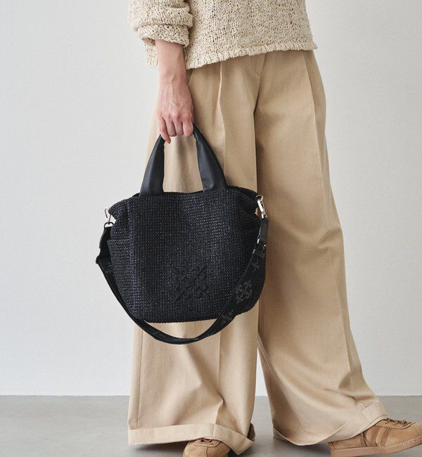  「【Souffle TOTE】ナイロンラフィア2WAYトートバッグ」|トートバッグ|