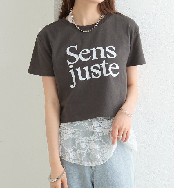  「ラインストーンロゴチビT」|Tシャツ・カットソー|