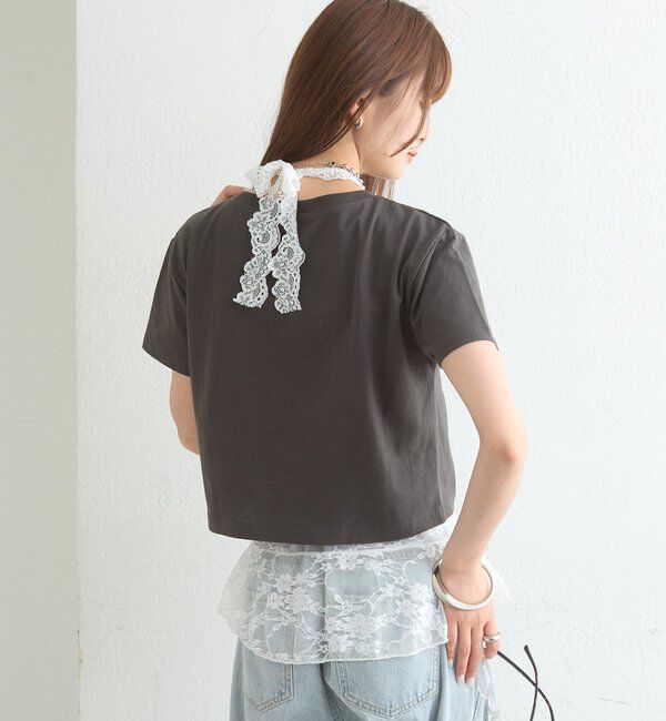  「ラインストーンロゴチビT」|Tシャツ・カットソー|