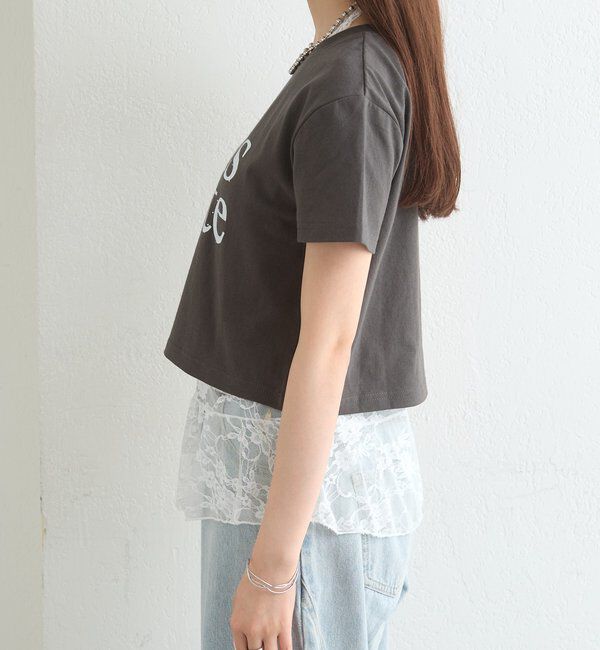  「ラインストーンロゴチビT」|Tシャツ・カットソー|