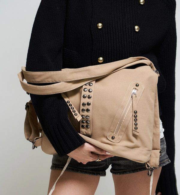  「【新色追加】2WAYドットスタッズリンプバッグ」|ショルダー・メッセンジャー|