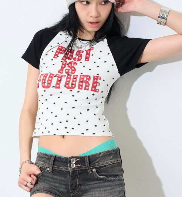  「【新色WEB限定カラーあり】メニースターラグランチビT」|Tシャツ・カットソー|ホワイトその他1