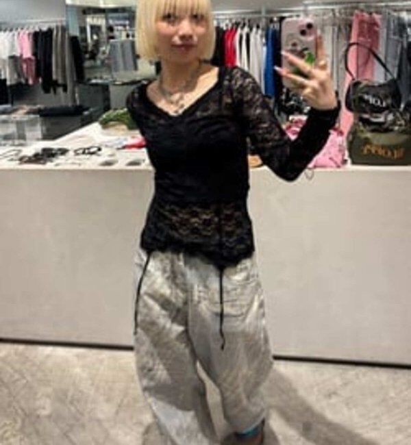  「【26AW新色カラーあり】レースガータートップス」|Tシャツ・カットソー|