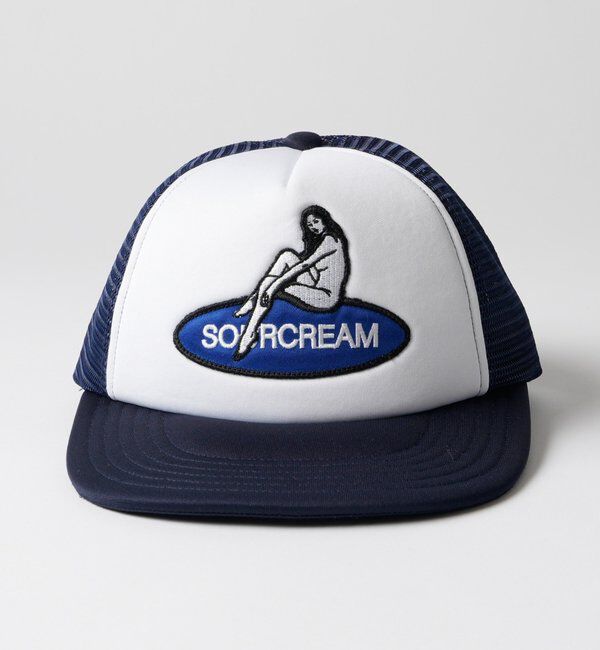  「【Sourcream】girlメッシュキャップ」|ハット|ネイビー