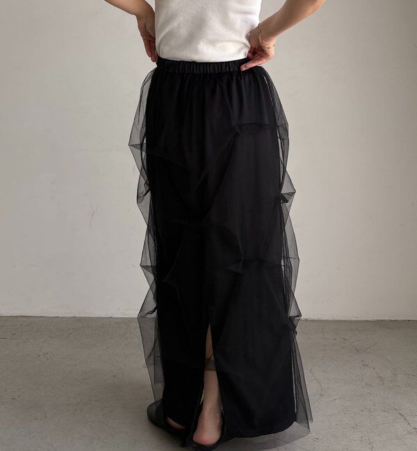 「〈C.L〉チュールタックスカート」|スカート|