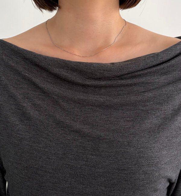  「〈C.L〉起毛ドレープワンショルＴ」|Tシャツ・カットソー|