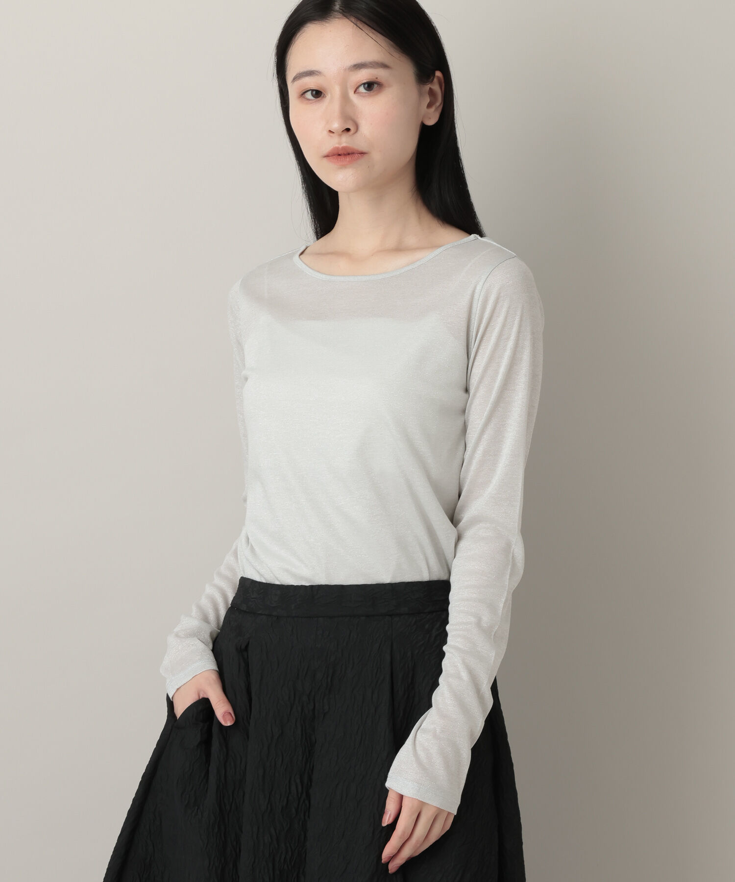 A part by 「ラメシアーカット_長袖」|Tシャツ・カットソー|