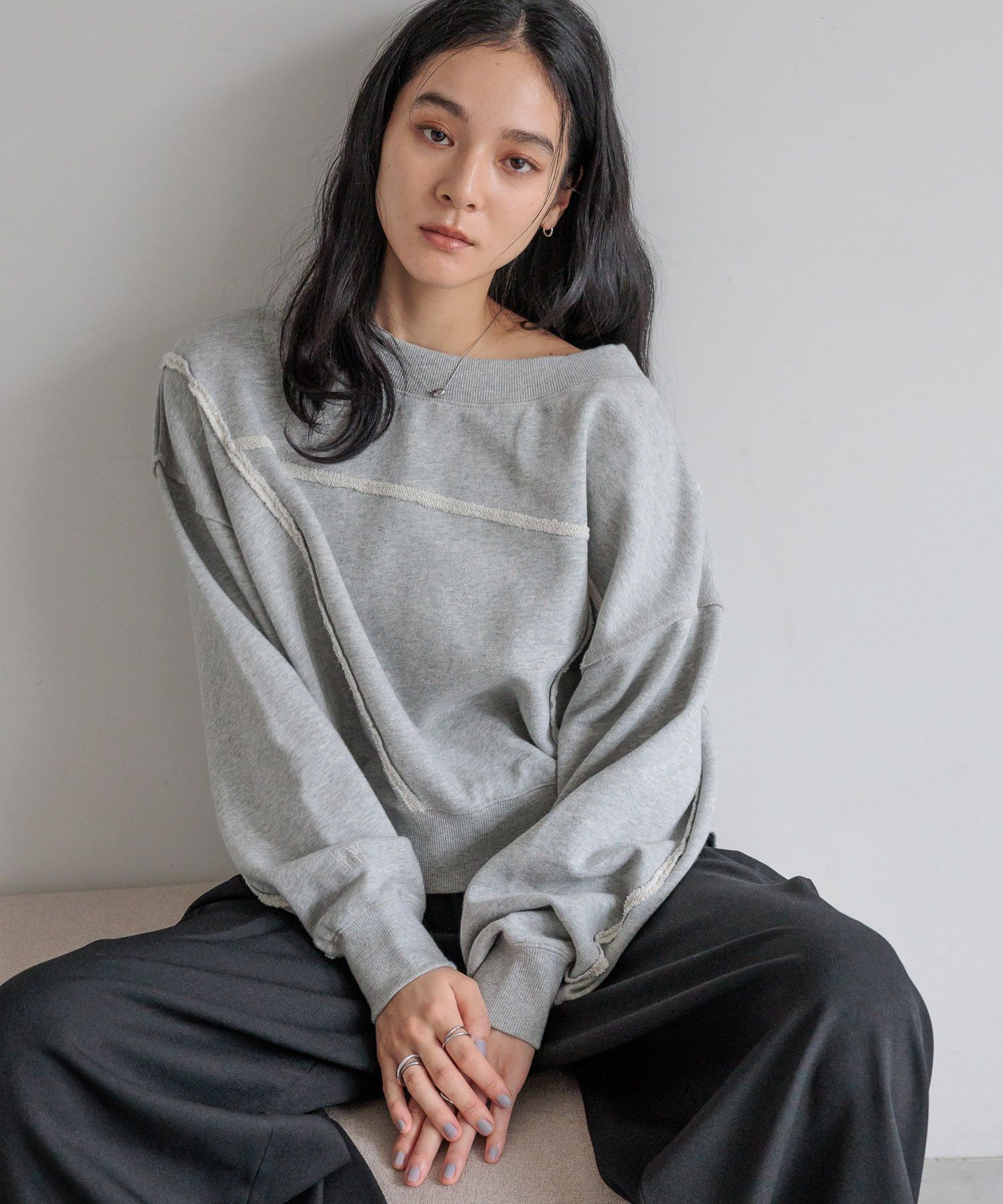 LOWRYS FARM「リメイクフウウラケＬＳ」|Tシャツ・カットソー|