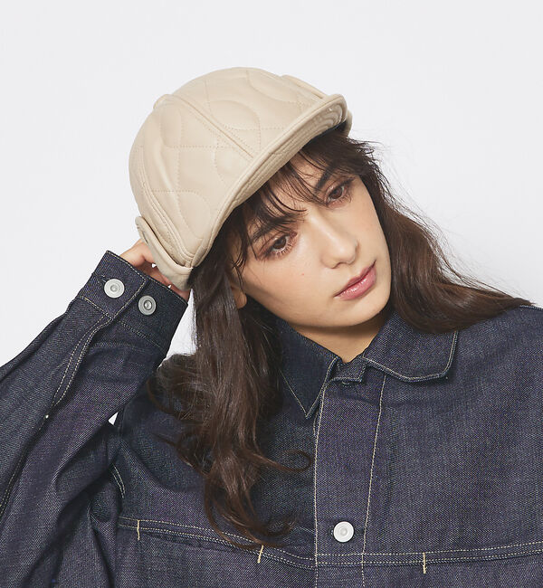 ABAHOUSE「【RUBEN/ルーベン】EARCOVER QULTING FAKE LEATHE」|その他|ベージュ