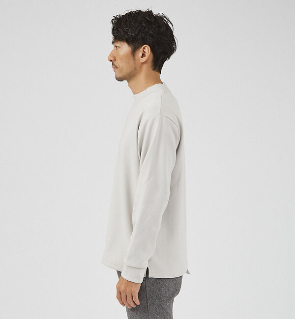 ABAHOUSE「【ふわふわ・もちもち】裏シャギー モックネック プルオーバー」|スウェット・ジャージ|