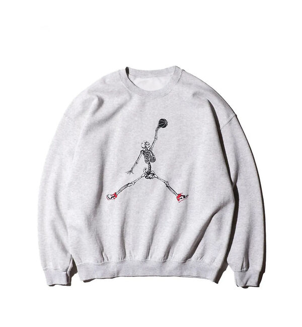ABAHOUSE「【THRIFTY LOOK 】JUMP SKULL CREW SWEAT/ユーズ」|スウェット・ジャージ|