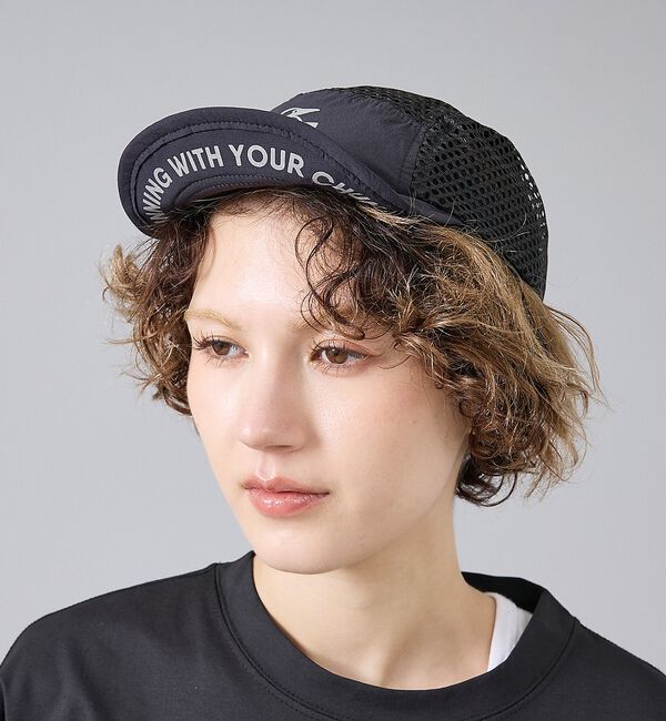 ABAHOUSE「【CHUMS/チャムス】Running Mesh Cap/ランニングメッシュキャ」|その他|ブラック