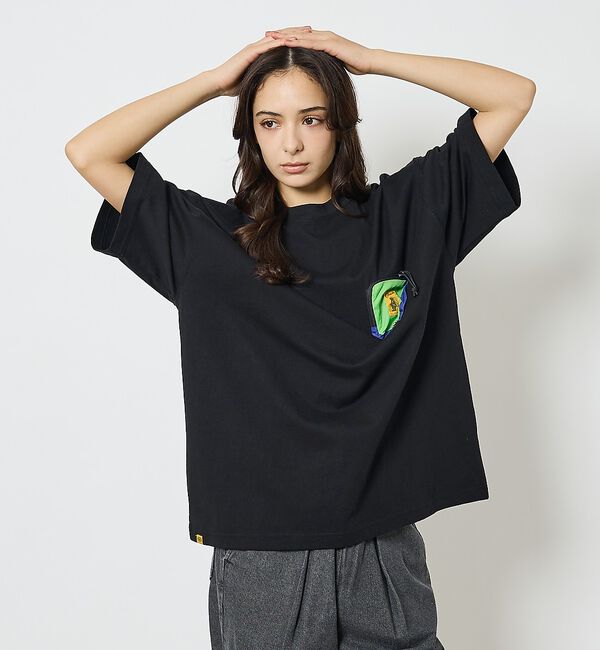 ABAHOUSE「【COBMASTER / コブマスター】Zip Wallet Loose Tシャ」|Tシャツ・カットソー|ブラック
