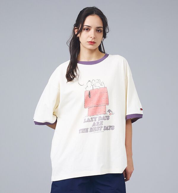 ABAHOUSE「【FRUIT OF THE LOOM/フルーツ・オブ・ザ・ルーム】FRUIT O」|Tシャツ・カットソー|パープル