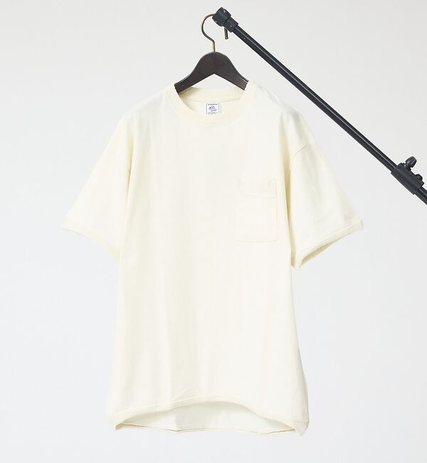 ABAHOUSE「【JEMORGAN / ジェーイーモーガン】 天竺カットオフリブ半袖Ｔシャツ/ユ」|Tシャツ・カットソー|オフホワイト