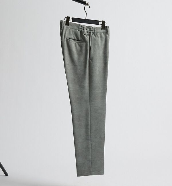 ABAHOUSE「【セットアップ対応】Down Fabric フェードスエード イージースラックス」|スラックス|