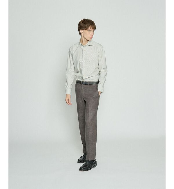 ABAHOUSE「【セットアップ対応】Down Fabric フェードスエード イージースラックス」|スラックス|