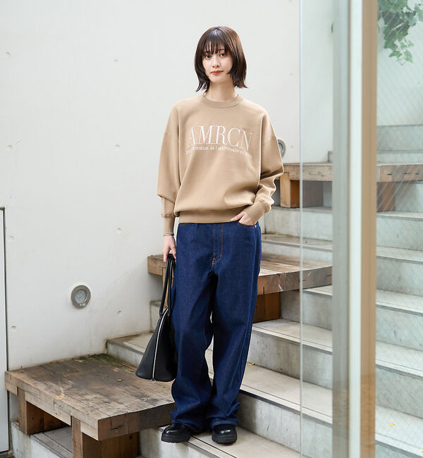 Rouge vif「【AMERICANA&times;MICA＆DEAL/ アメリカーナ&times;マイカ】ロゴニット」|ニット・セーター|