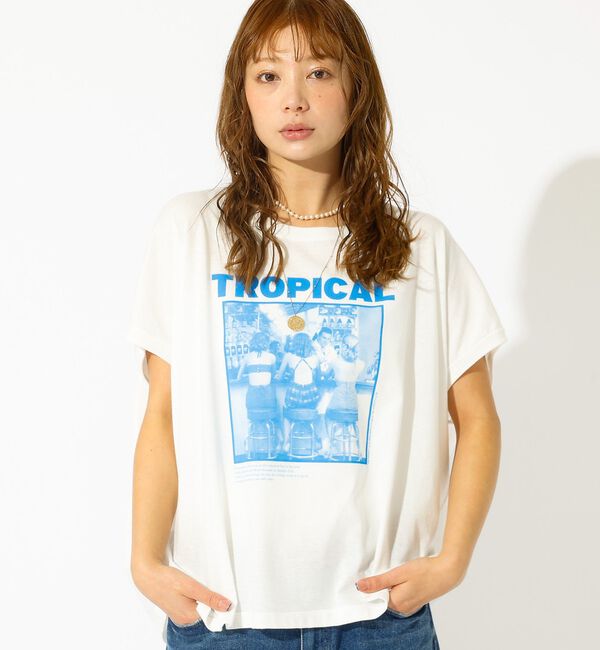 Rouge vif「【GOOD ROCK SPEED/グッドロックスピード】プリントノースリーブTシ」|Tシャツ・カットソー|