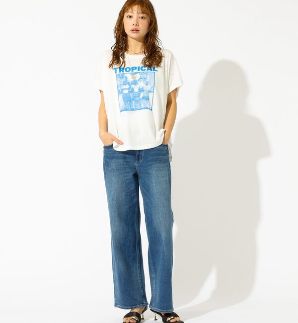 Rouge vif「【GOOD ROCK SPEED/グッドロックスピード】プリントノースリーブTシ」|Tシャツ・カットソー|