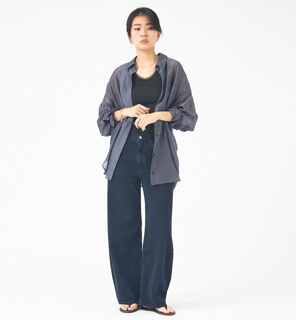 Rouge vif「【AGOLDE/エーゴールドイー】Low Curve Crop Jean (We」|デニム|