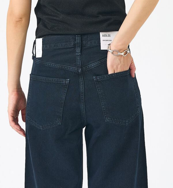 Rouge vif「【AGOLDE/エーゴールドイー】Low Curve Crop Jean (We」|デニム|