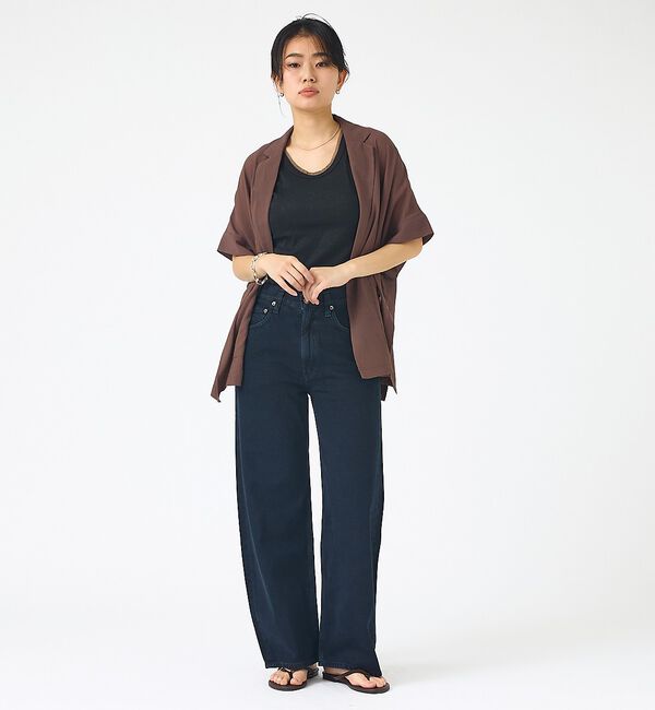 Rouge vif「【AGOLDE/エーゴールドイー】Low Curve Crop Jean (We」|デニム|