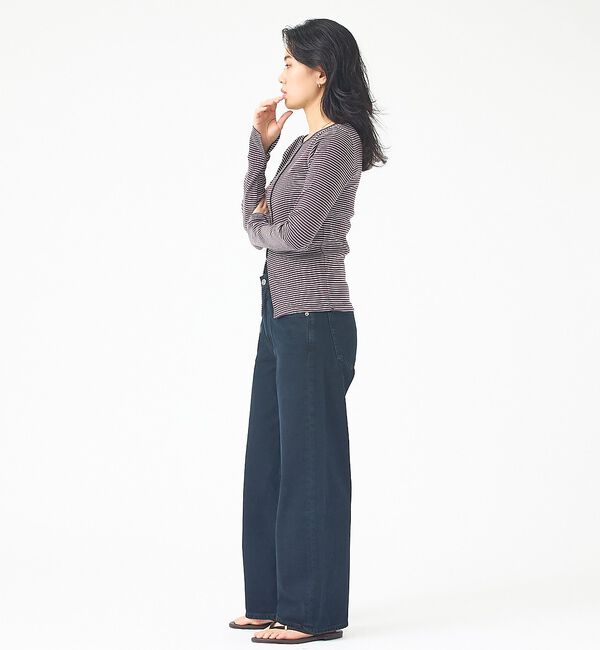 Rouge vif「【AGOLDE/エーゴールドイー】Low Curve Crop Jean (We」|デニム|