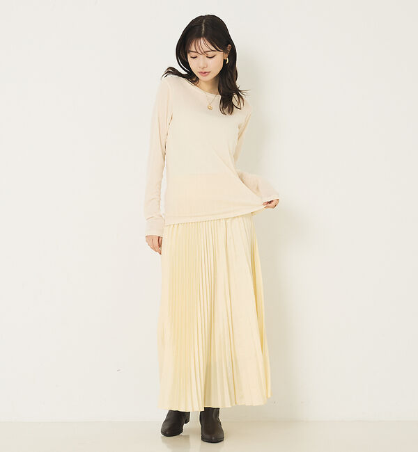abahouse mavie「ソフトチュールロンT」|Tシャツ・カットソー|