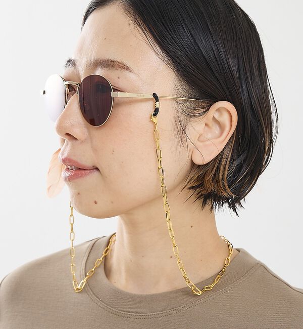 The Store by C' 「【SUNNY CORDS】【別注】Mirror w Feather Gold／グ」|メガネ|