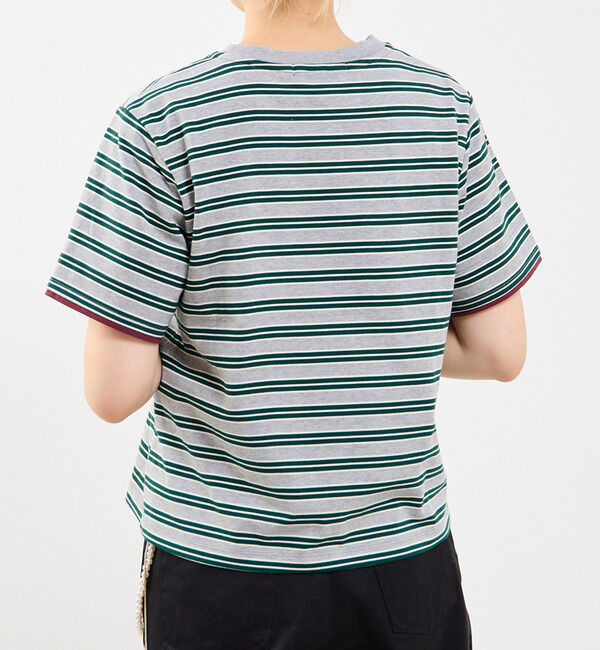 Soffitto「コットンボーダー半袖Tシャツ」|Tシャツ・カットソー|
