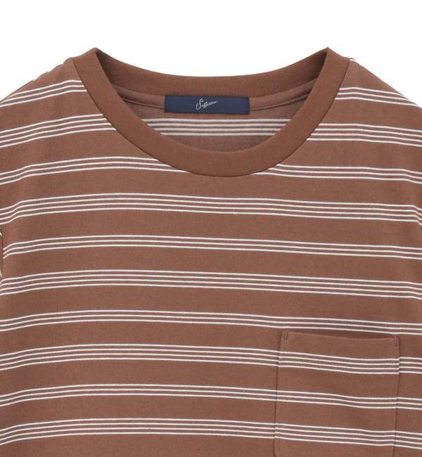 Soffitto「コットンボーダー半袖Tシャツ」|Tシャツ・カットソー|
