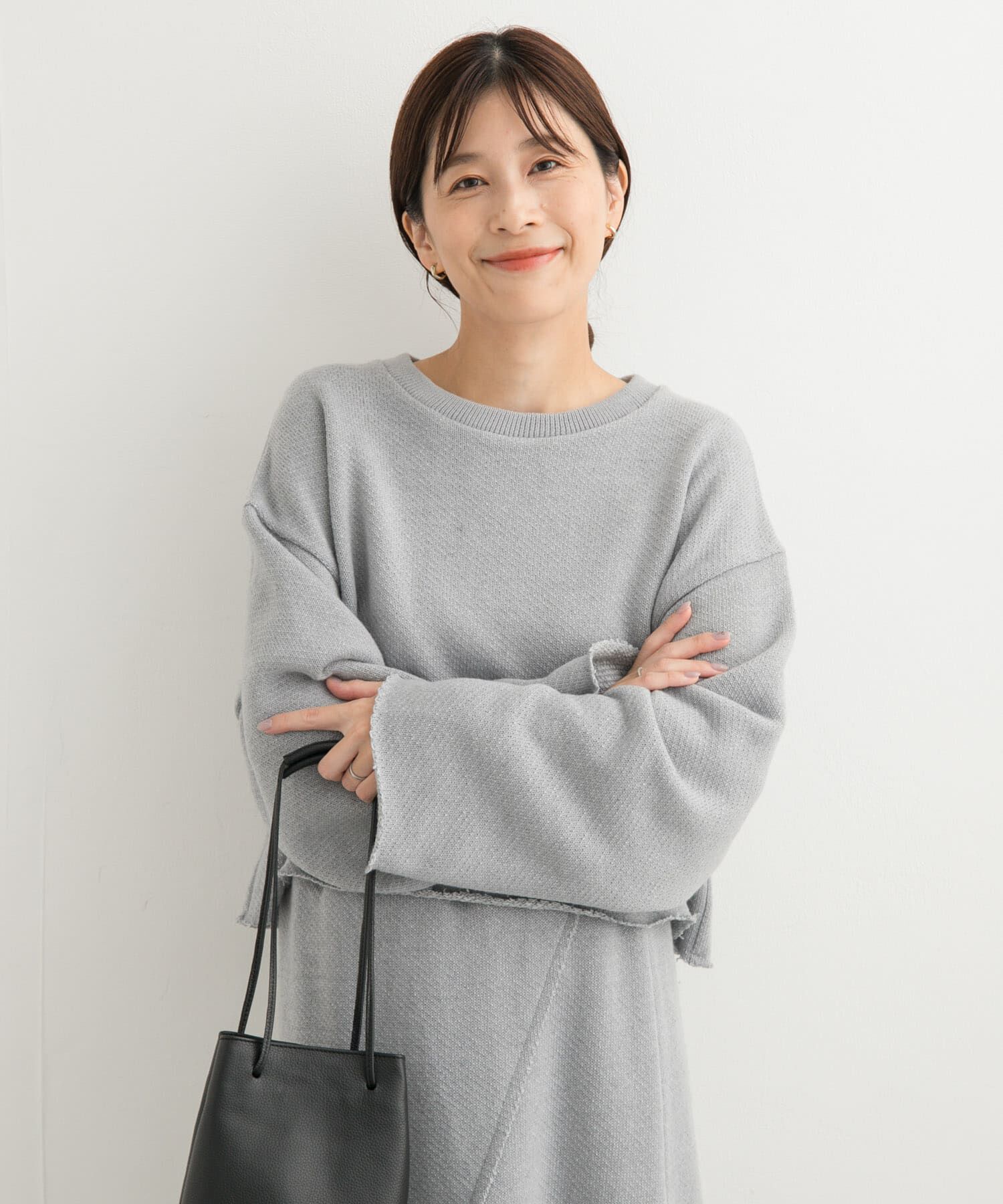 URBAN RESEARCH DOORS「ローゲージインレイプルオーバー」|Tシャツ・カットソー|