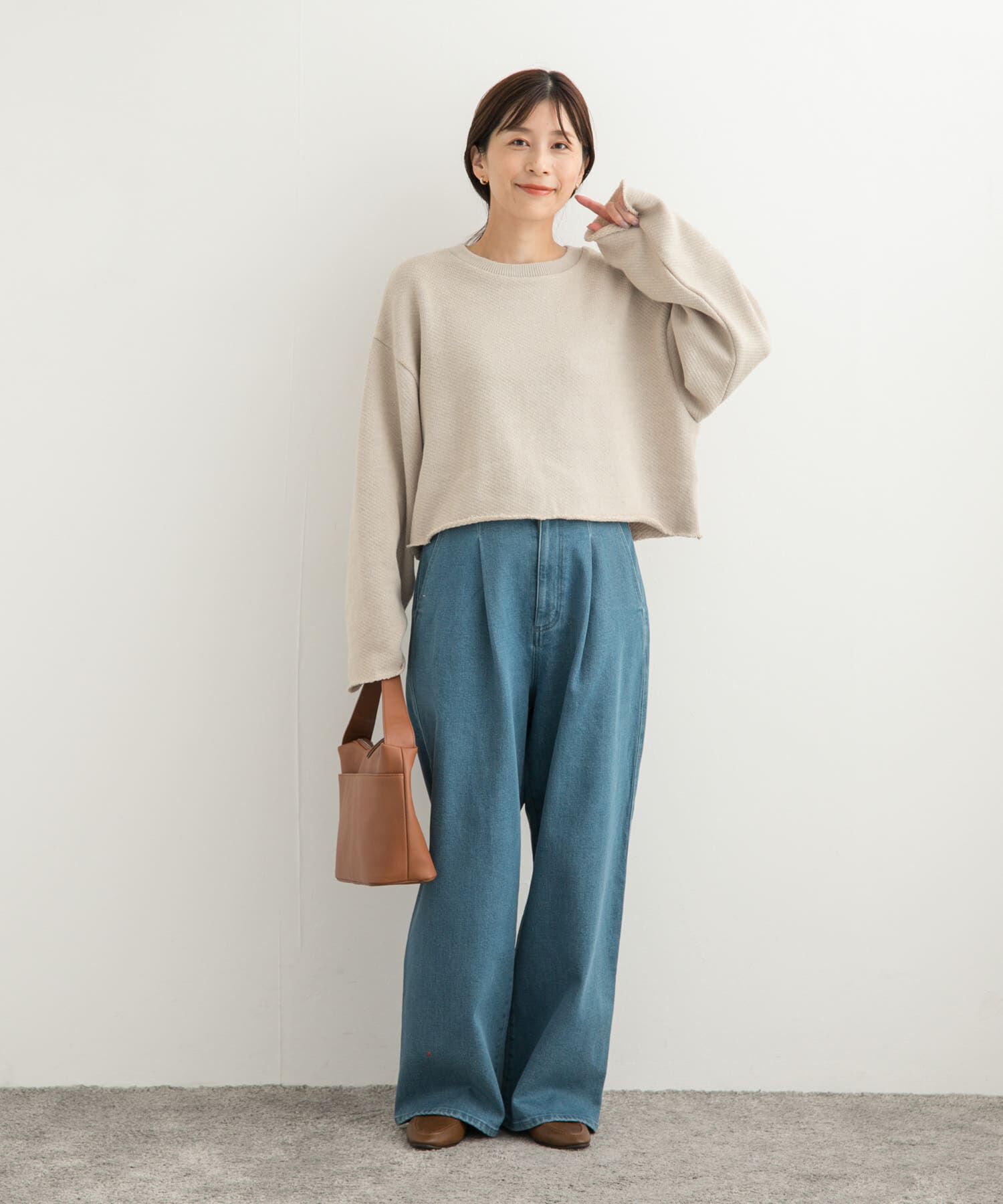 URBAN RESEARCH DOORS「ローゲージインレイプルオーバー」|Tシャツ・カットソー|